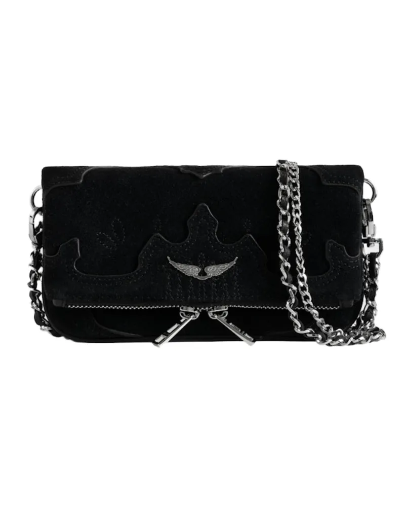 Zadig & Voltaire Rock Mini Clutch Western Schwarz