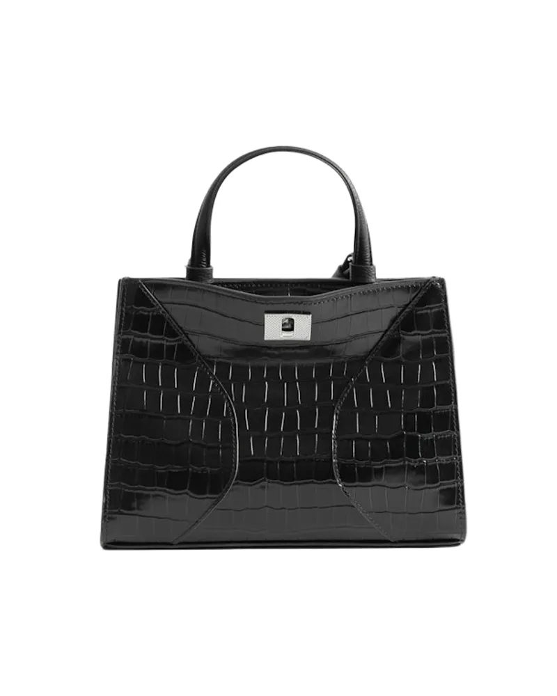 Zadig & Voltaire Jack Mini Croco Tasche Schwarz