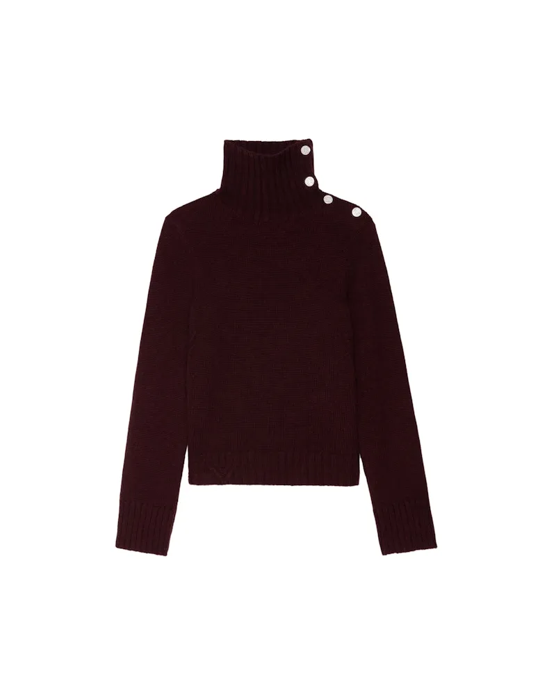 Zadig & Voltaire Pullover Nalma 100% Kaschmir Burgundy