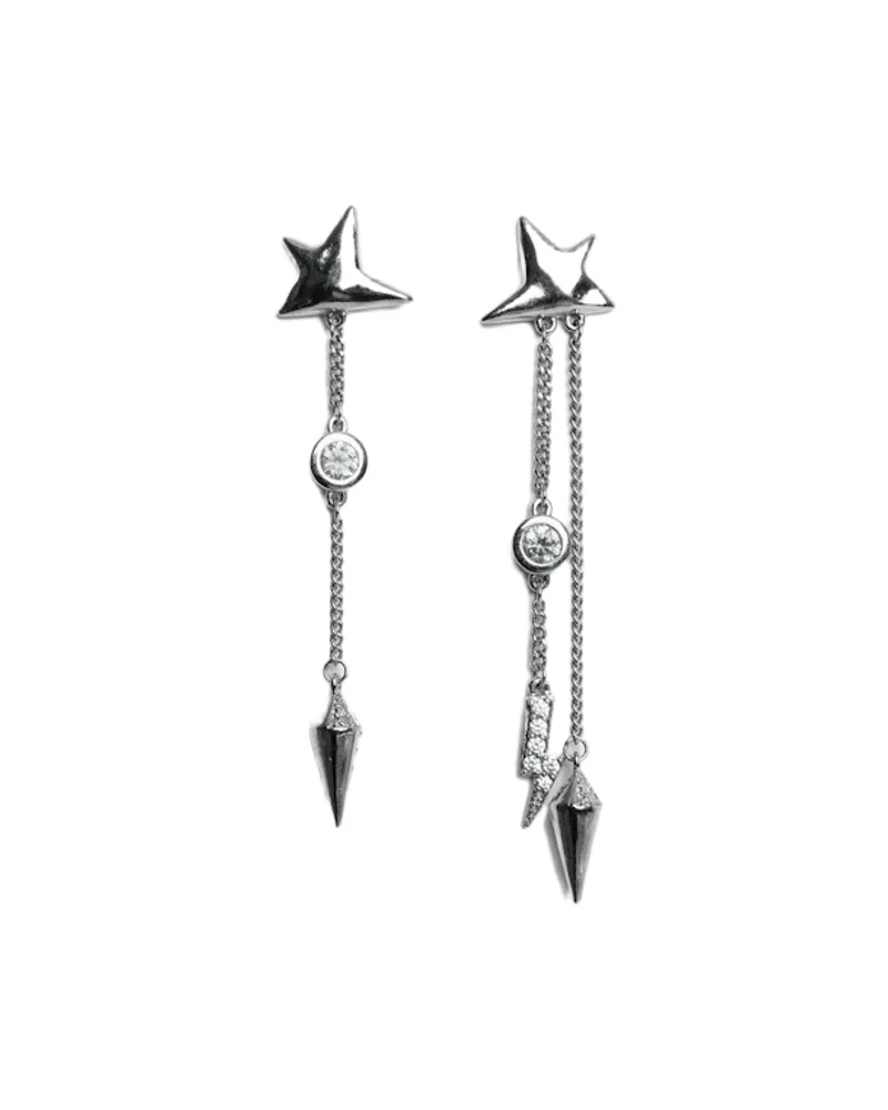 Zadig & Voltaire Rock Star Ohrringe Grau