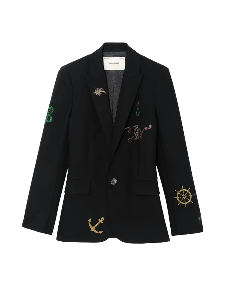 Zadig & Voltaire Valse Blazer Schwarz