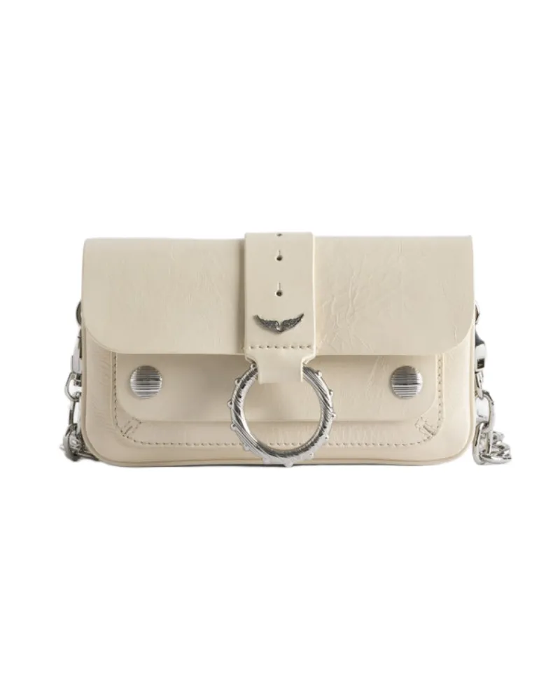 Zadig & Voltaire Tasche Kate Wallet Vintage Patent Weiß