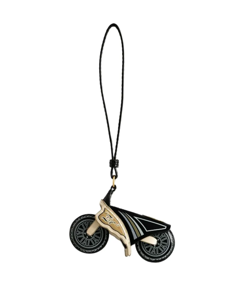 Zadig & Voltaire Motorider Keyring Schlüsselanhänger Schwarz