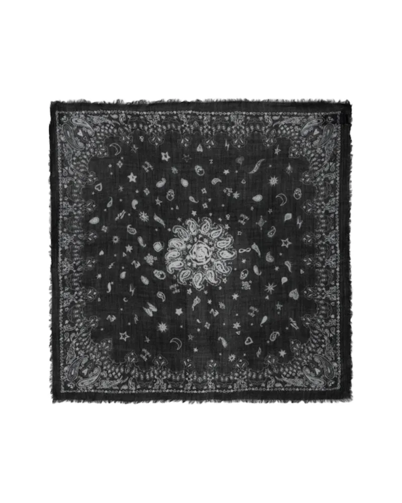 Zadig & Voltaire Schal Nuage Bandana 90 Schwarz
