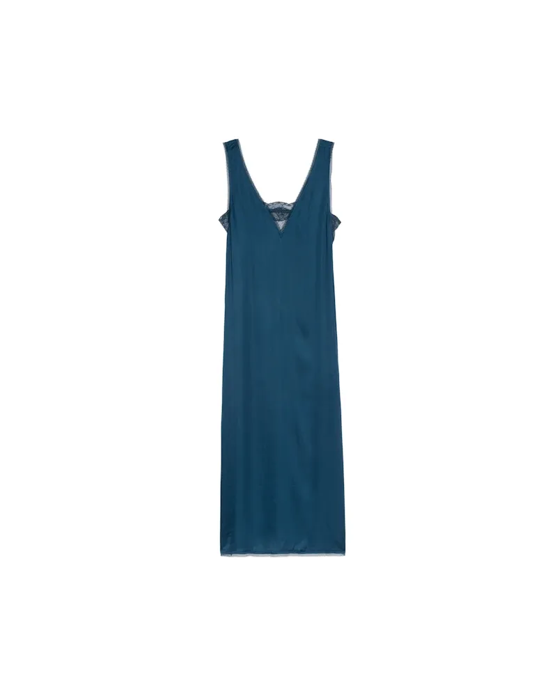 Zadig & Voltaire Kleid Renzo Satin Blueberry