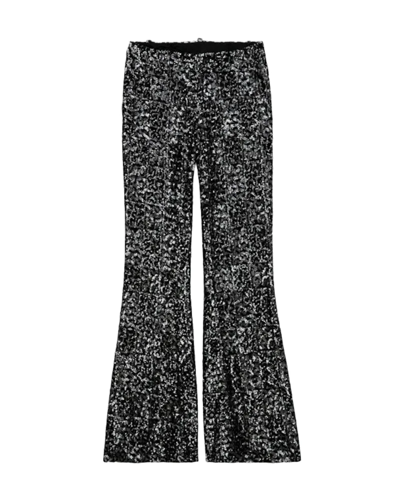Zadig & Voltaire Hose Prevy Pailletten Schwarz
