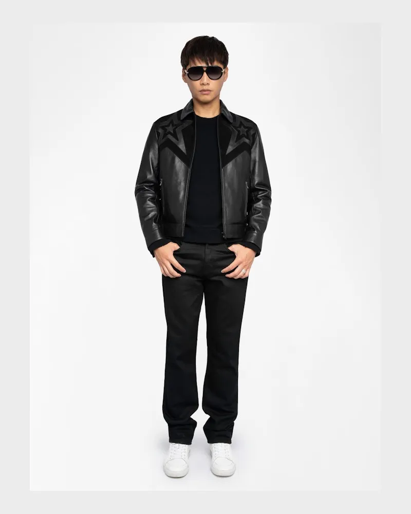 Zadig & Voltaire Jacke Locky Leder Black