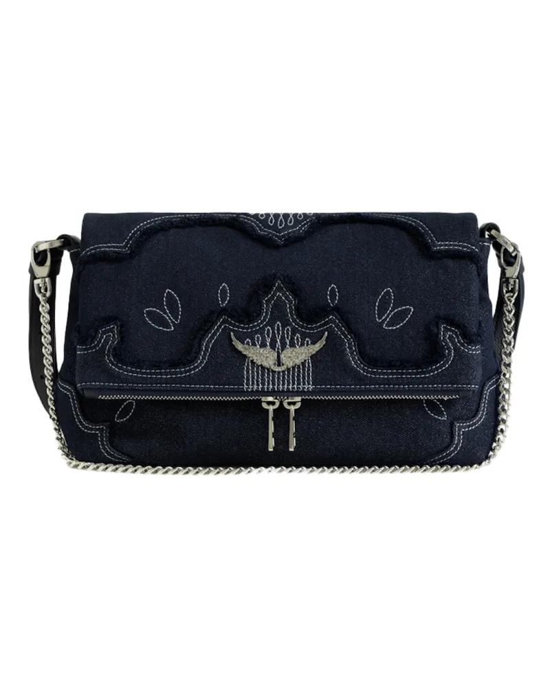 Zadig & Voltaire Rocky II Denim Tasche Blau