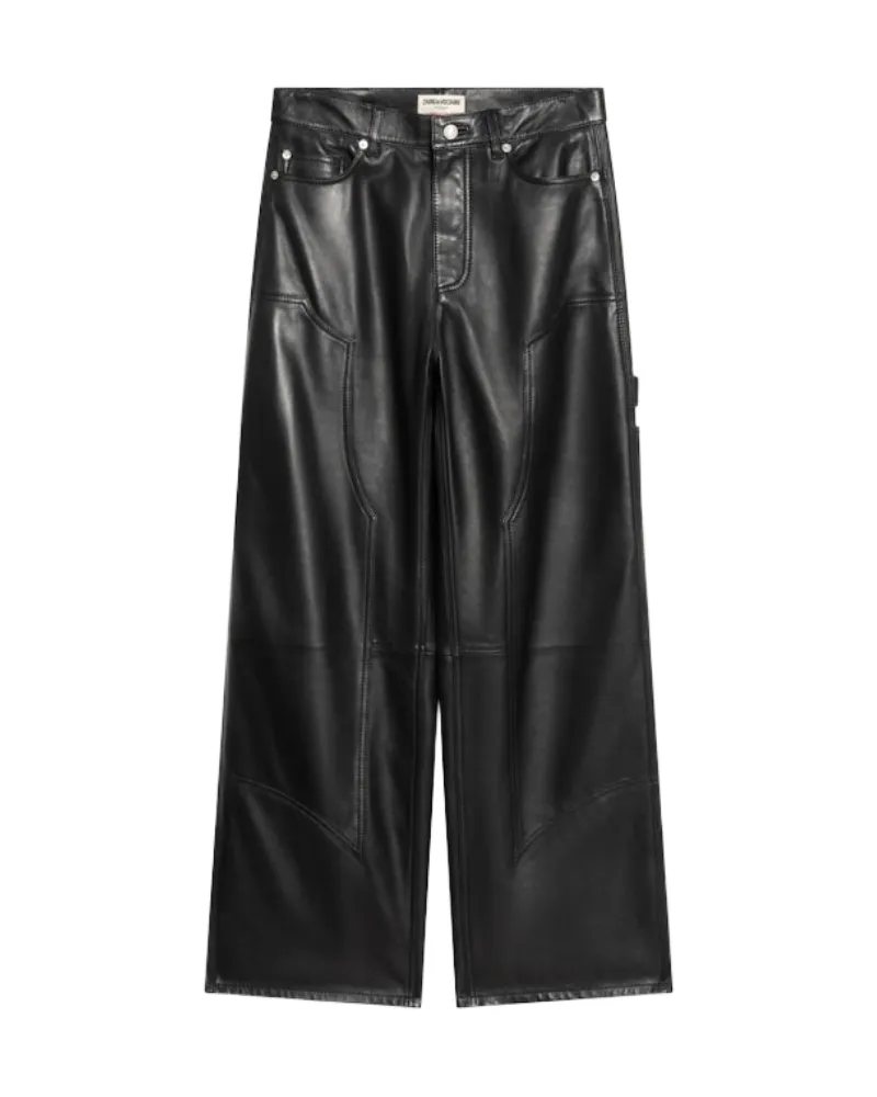 Zadig & Voltaire Perya Lederhose Schwarz