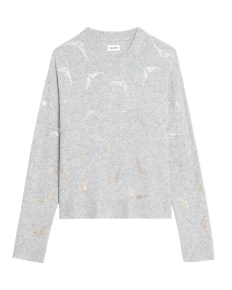 Zadig & Voltaire Pullover Markuz 100% Kaschmir Grau