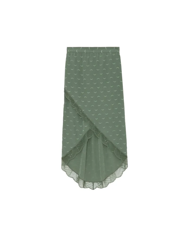 Zadig & Voltaire Rock Jeudie 100% Seide Grass