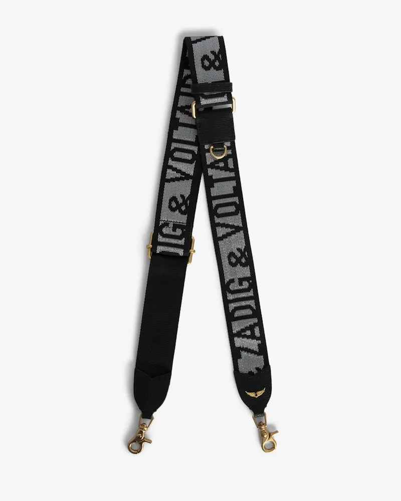 Zadig & Voltaire Zadig Glitter Schulterriemen Grau