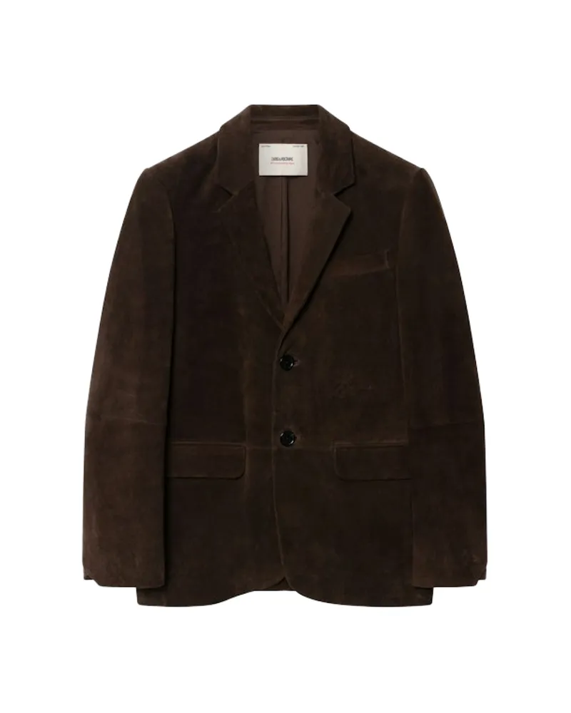 Zadig & Voltaire Vanille Blazer Veloursleder Braun