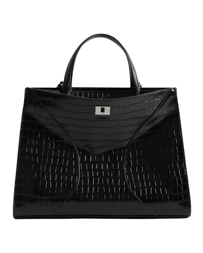 Zadig & Voltaire Jack Croco Tasche Schwarz