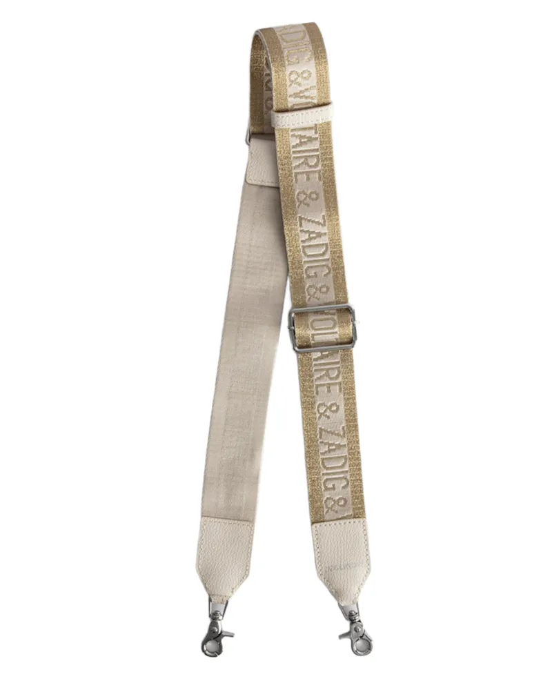 Zadig & Voltaire Zadig Glitter Schulterriemen Gold