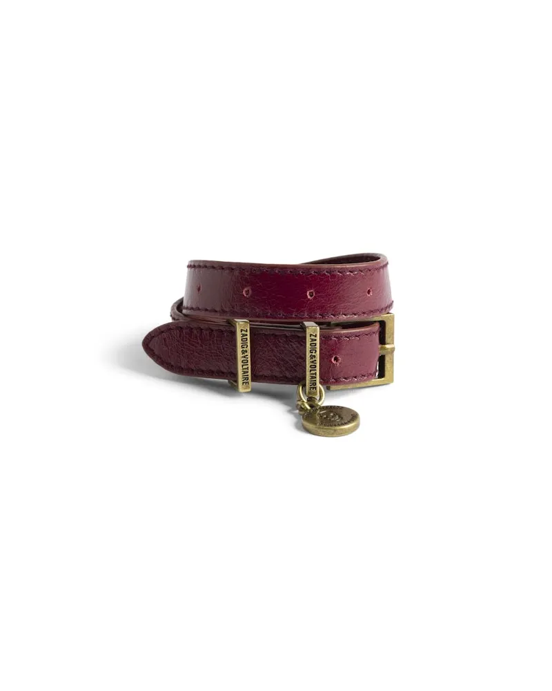 Zadig & Voltaire Armband Sunny Leder Lila