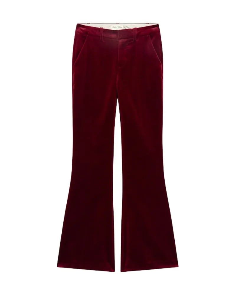 Zadig & Voltaire Prevy Samt-Hose Rot