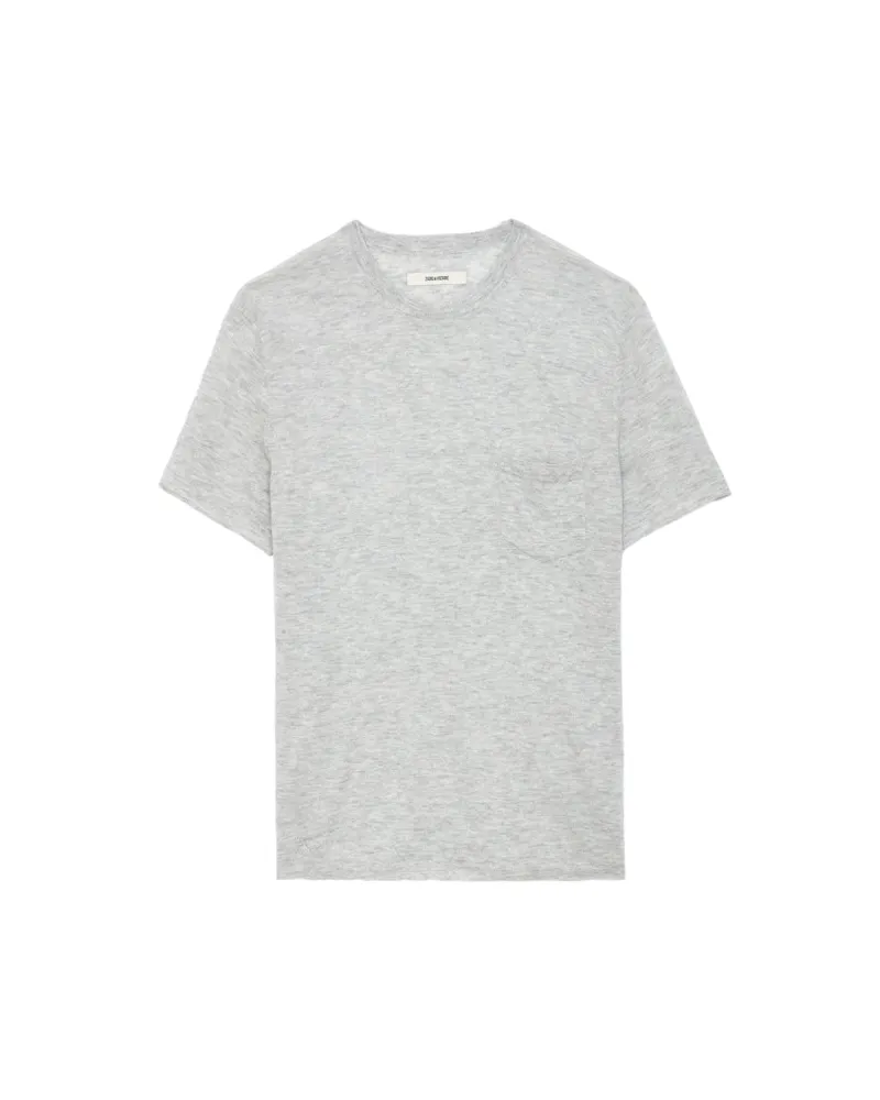 Zadig & Voltaire Pullover Jimmy 100% Kaschmir Gris