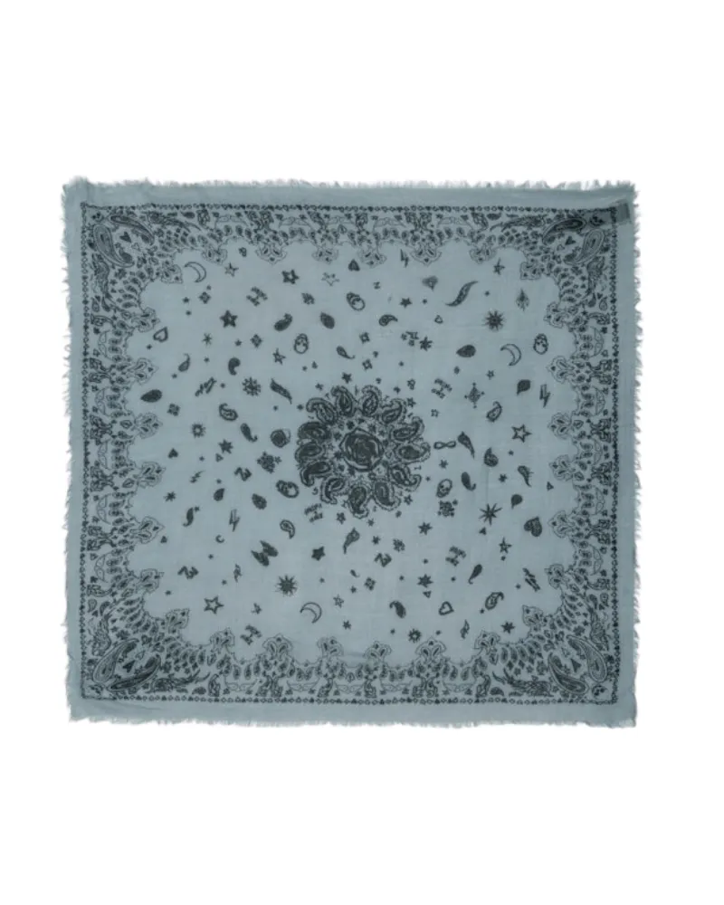 Zadig & Voltaire Schal Nuage Bandana 90 Blau