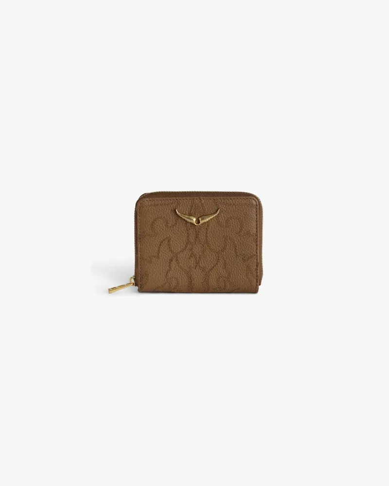 Zadig & Voltaire Mini-geldbörse Zv Cognac