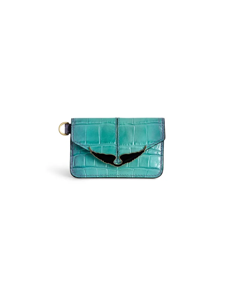 Zadig & Voltaire Kartenetui Borderline Pass Geprägt Metallic Glow