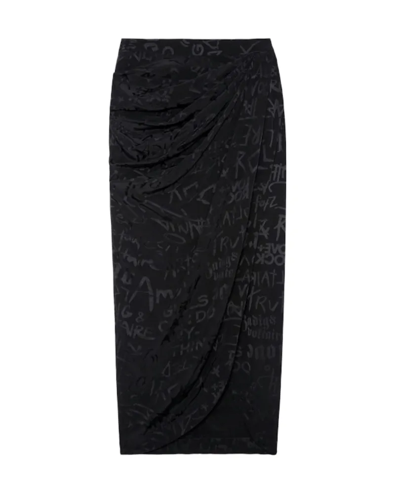 Zadig & Voltaire Rock Jamelia 100% Seide Schwarz