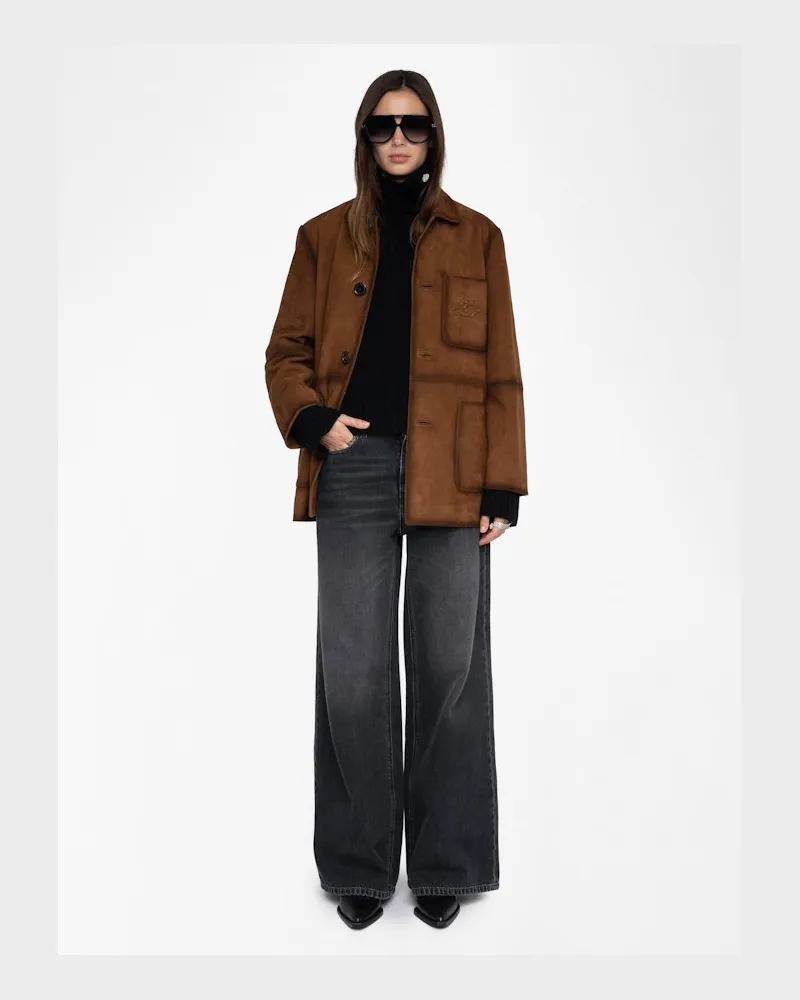 Zadig & Voltaire Venezia Lederjacke Braun