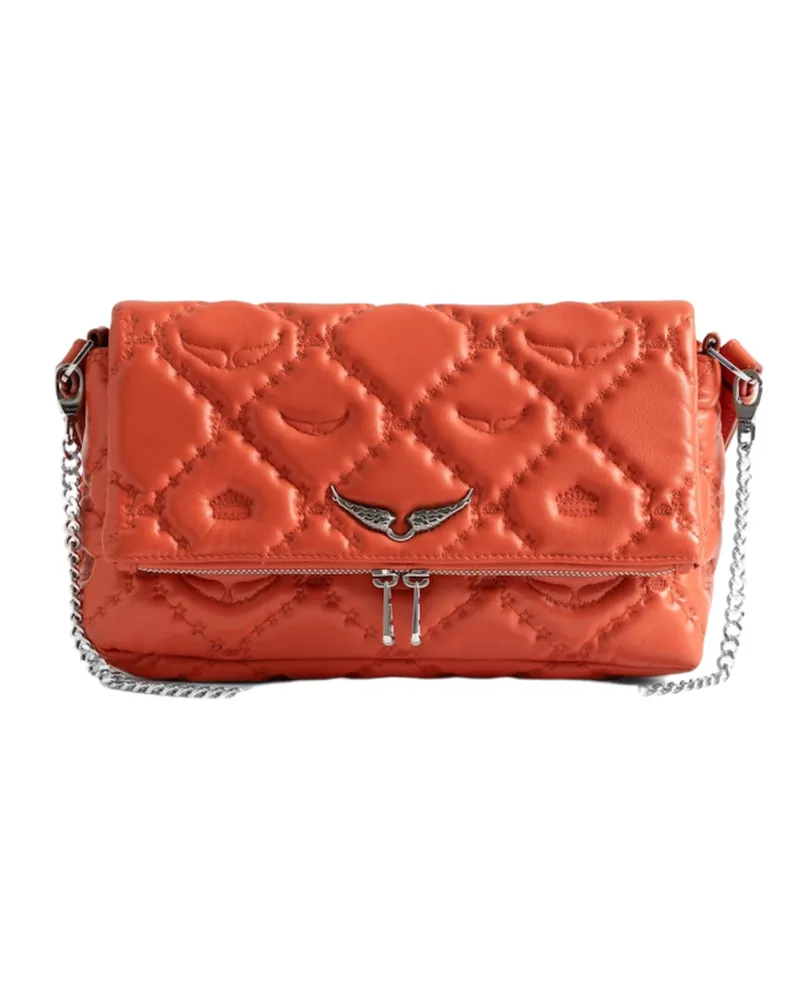 Zadig & Voltaire Tasche Rocky II Gesteppt Monogram Orange