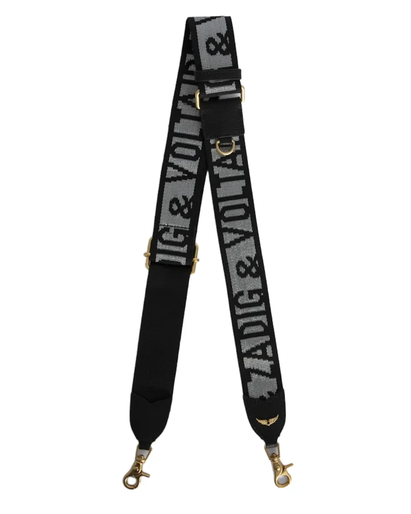 Zadig & Voltaire Zadig Glitter Schulterriemen Grau