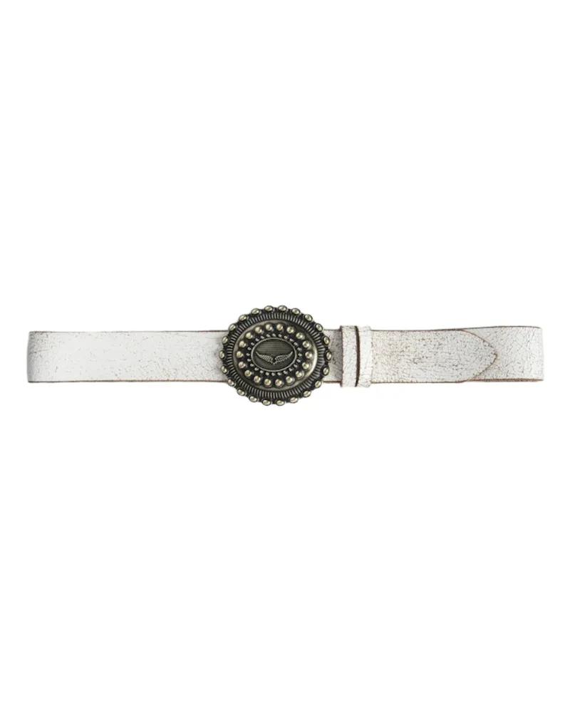 Zadig & Voltaire Gürtel Santa Fe 40mm Weiß