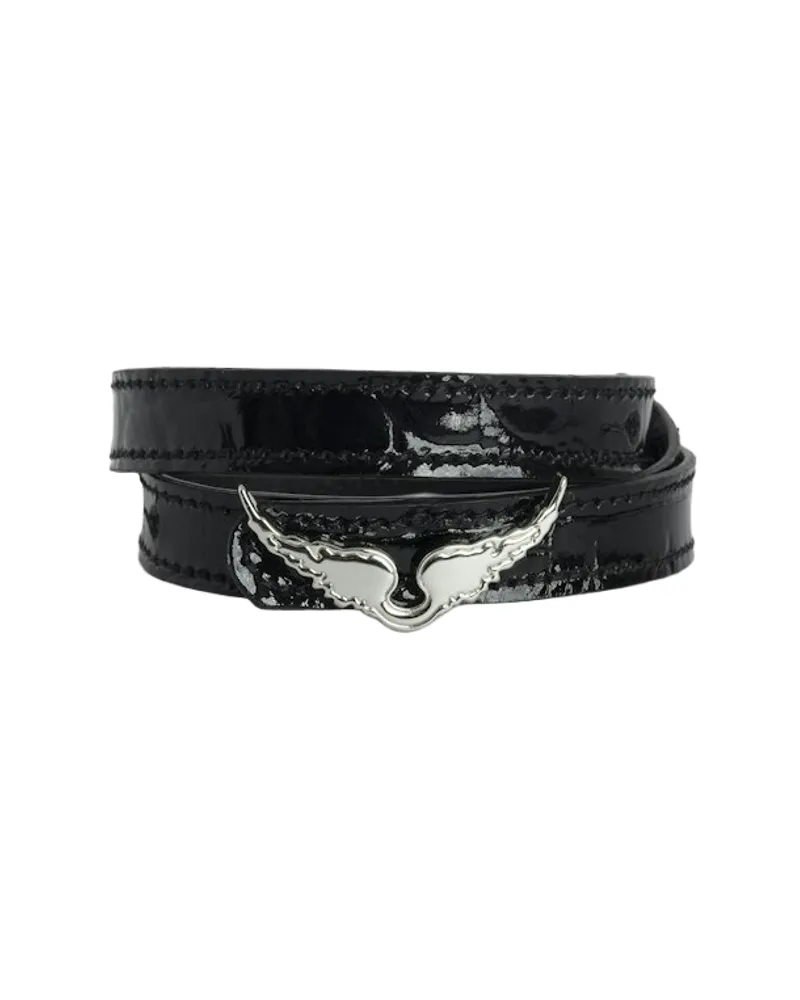 Zadig & Voltaire Armband Rock Croco Schwarz