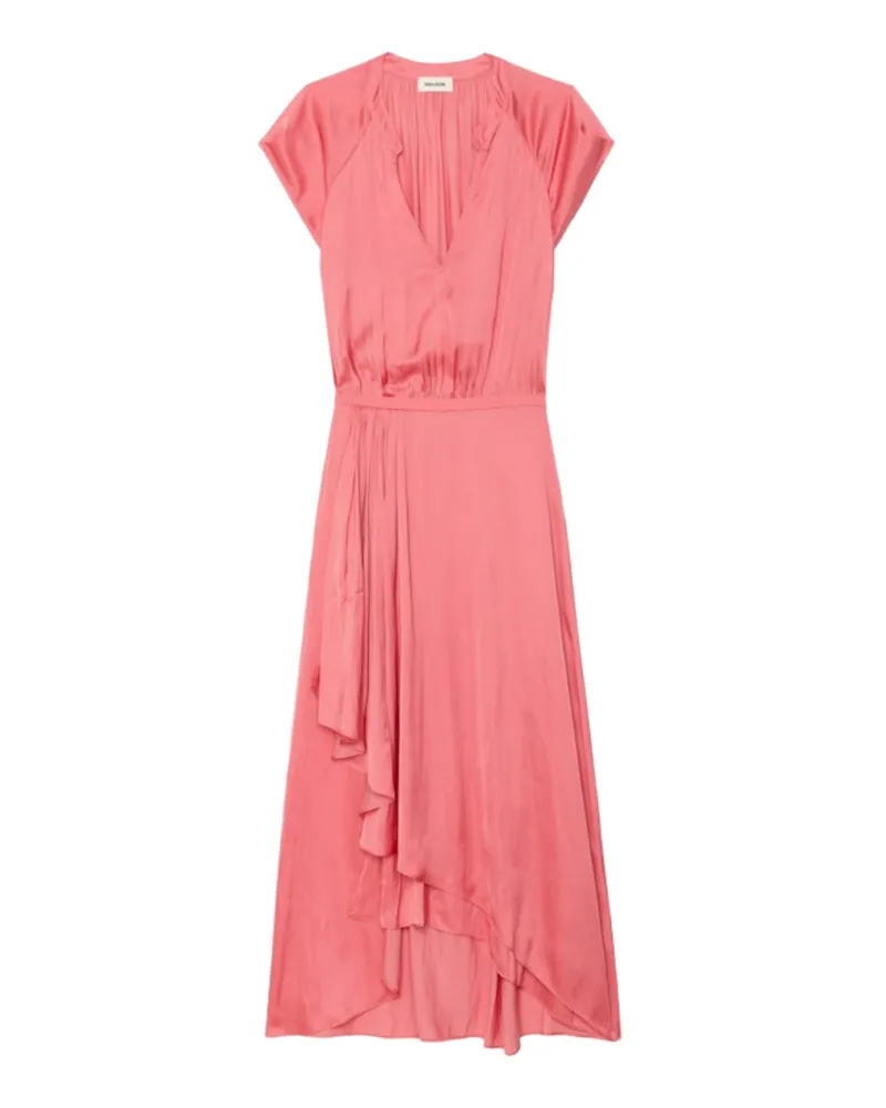 Zadig & Voltaire Kleid Randall Satin Rosa
