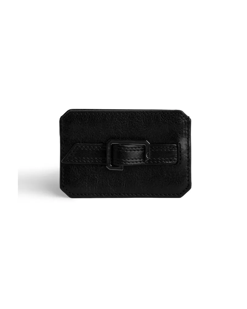Zadig & Voltaire Kartenetui Le Cecilia Pass Schwarz