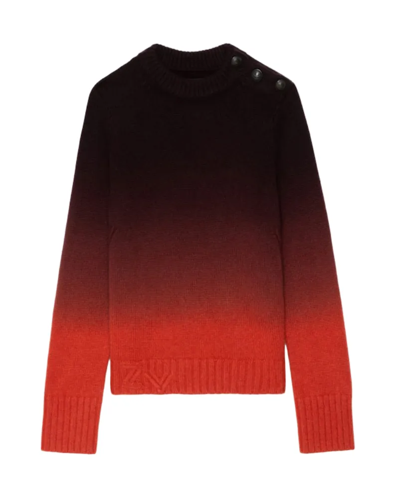 Zadig & Voltaire Pullover Malty 100% Kaschmir Orange