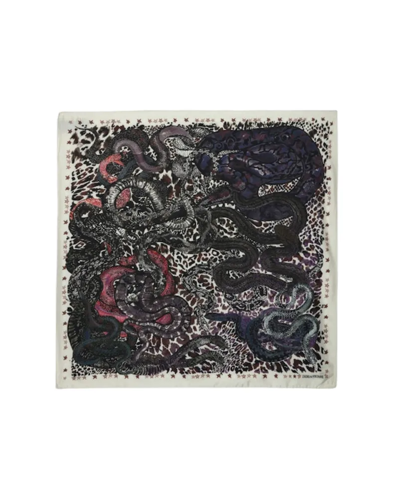 Zadig & Voltaire Foulard Debbie Snakes 85 Rot