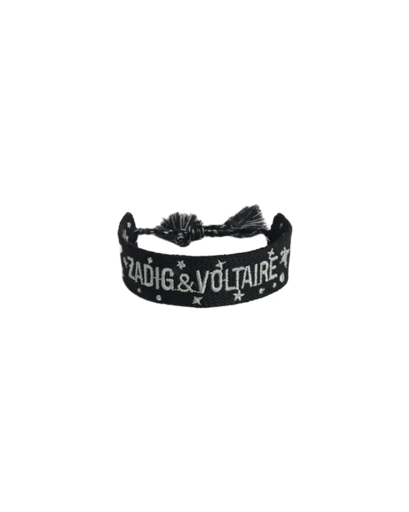 Zadig & Voltaire Zadig Gewebtes Armband Schwarz
