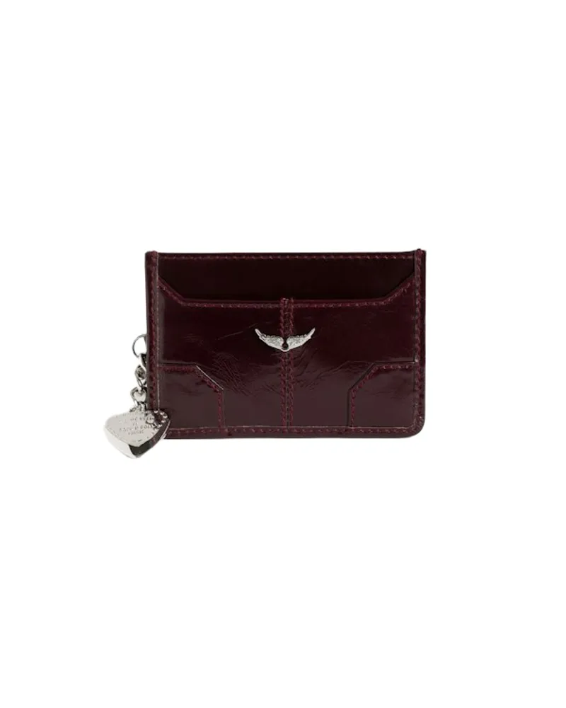 Zadig & Voltaire Sunny Pass Vintage Patent Kartenetui Lila