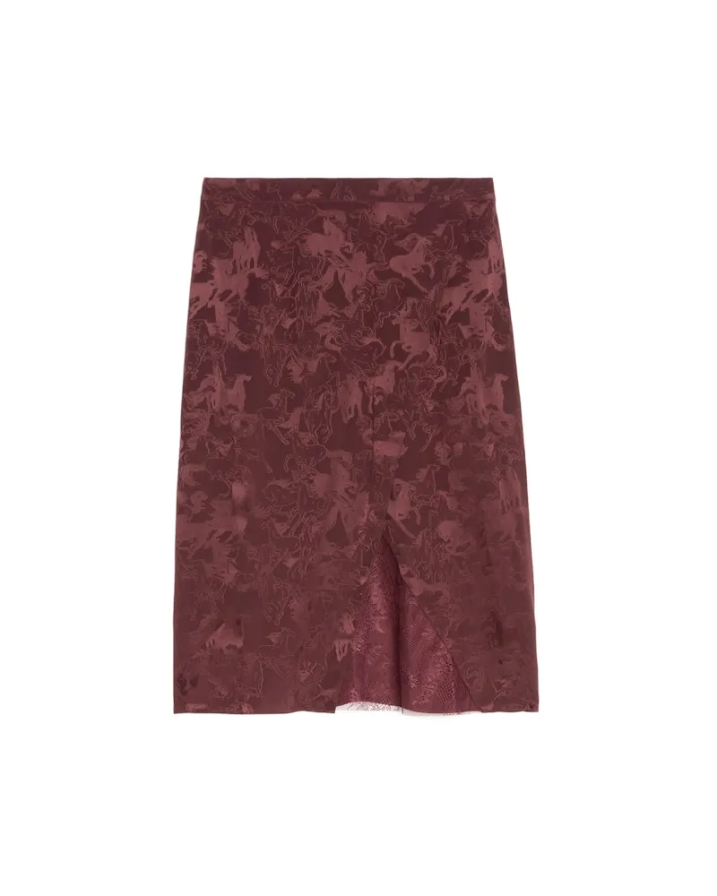 Zadig & Voltaire Julen Rock 100% Seide Burgundy