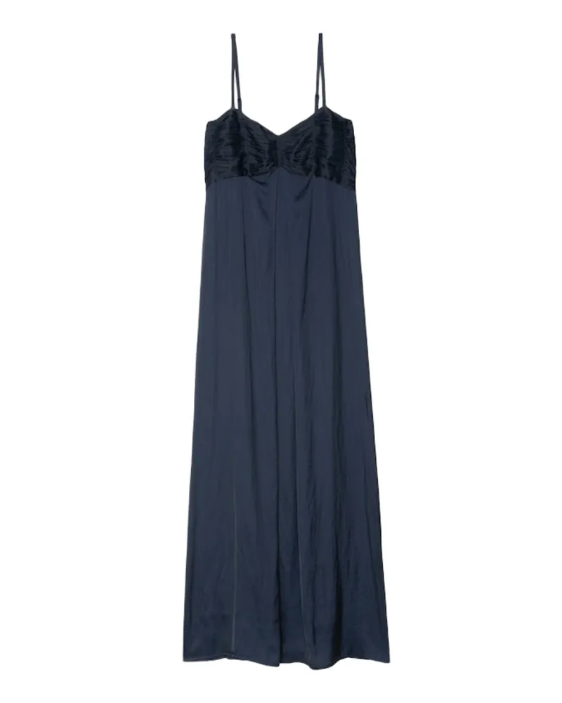 Zadig & Voltaire Kleid Rippie Satin Blau