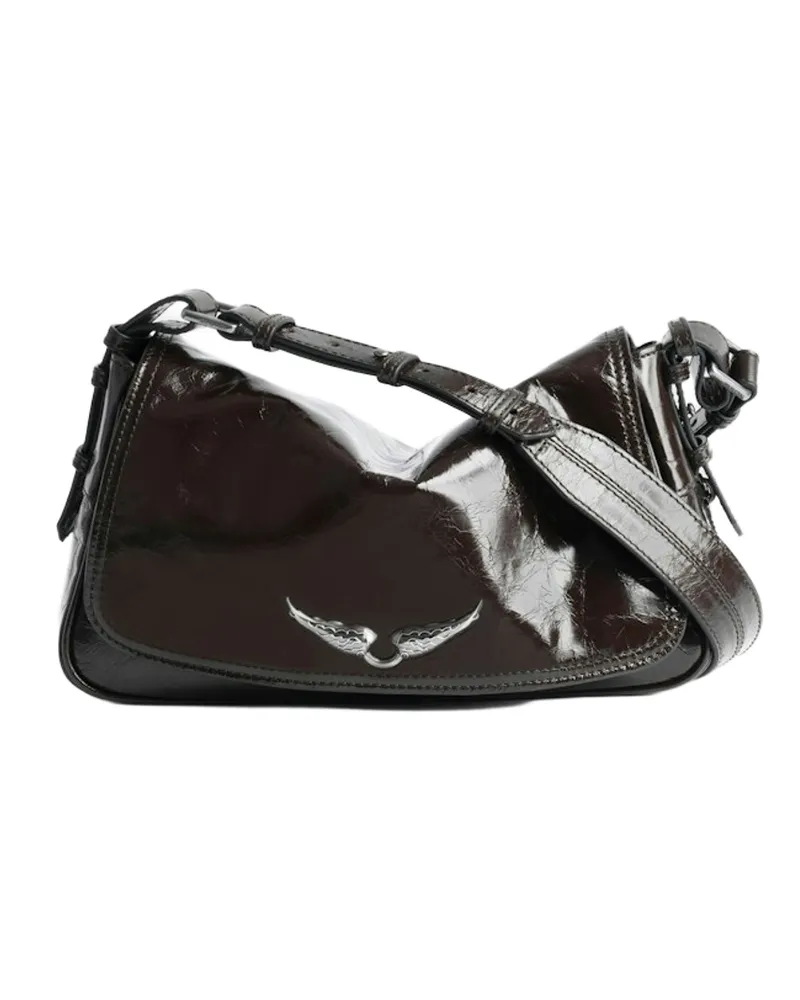 Zadig & Voltaire Tasche Le Zouzou Vintage Patent Braun