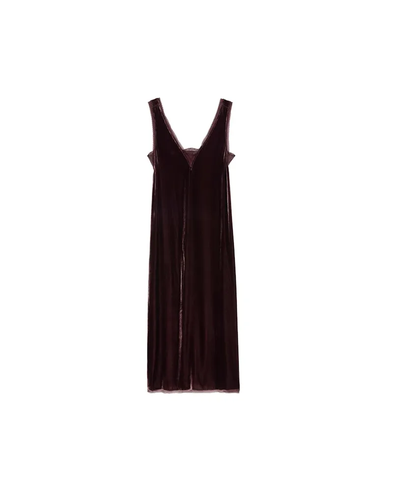 Zadig & Voltaire Kleid Renzo Samt Burgundy