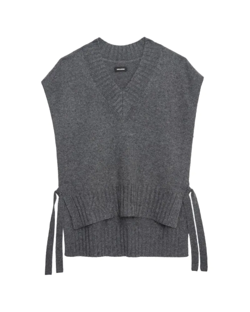 Zadig & Voltaire Pullover Maddy 100% Kaschmir Grau