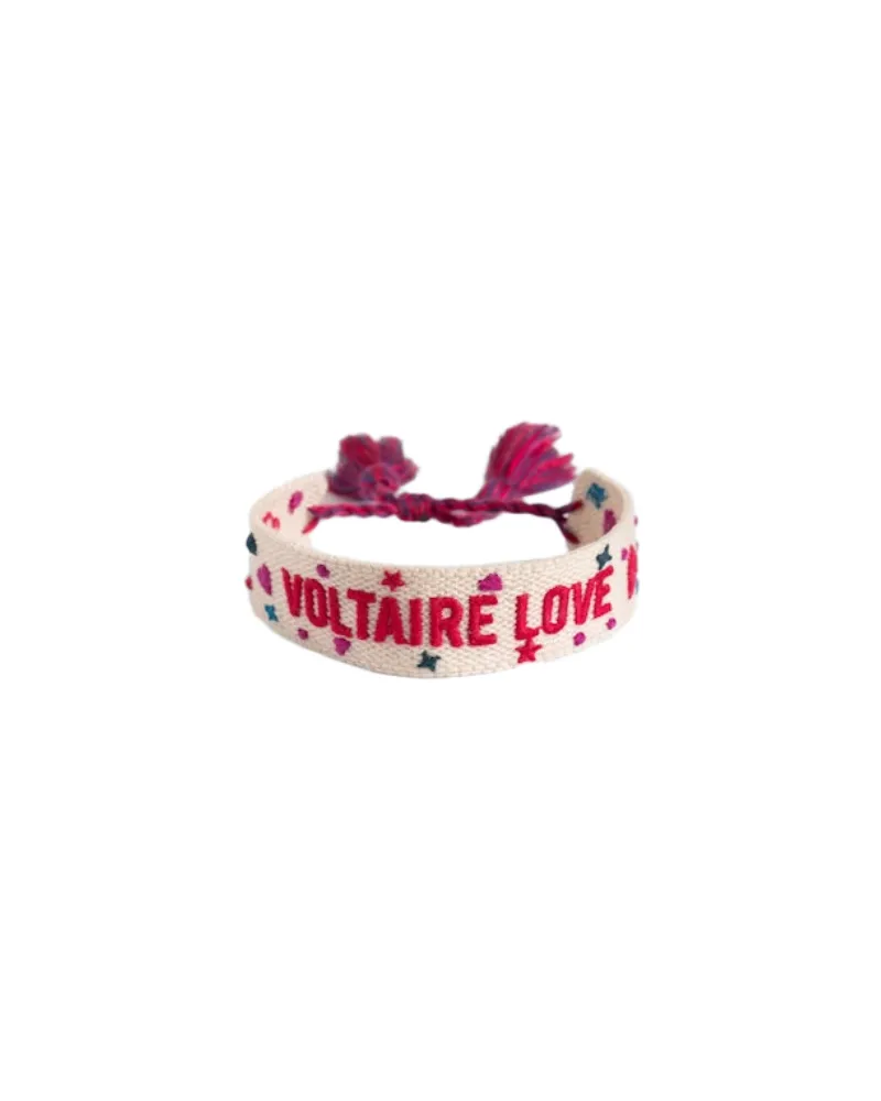 Zadig & Voltaire Zadig Love Gewebtes Armband Weiß