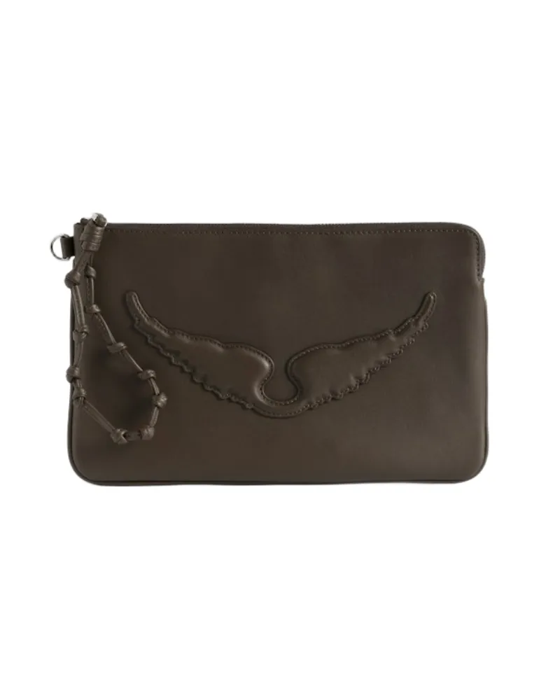 Zadig & Voltaire Angel Clutch Braun