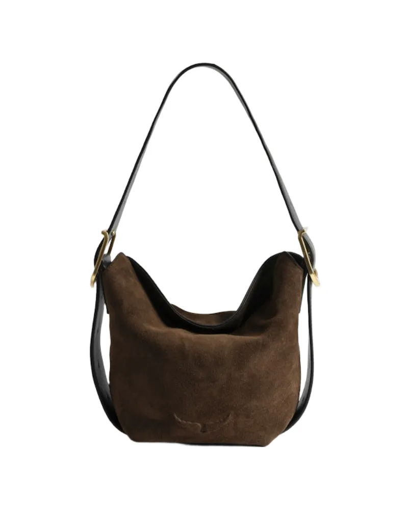 Zadig & Voltaire Baby Jane Suede Tasche Braun