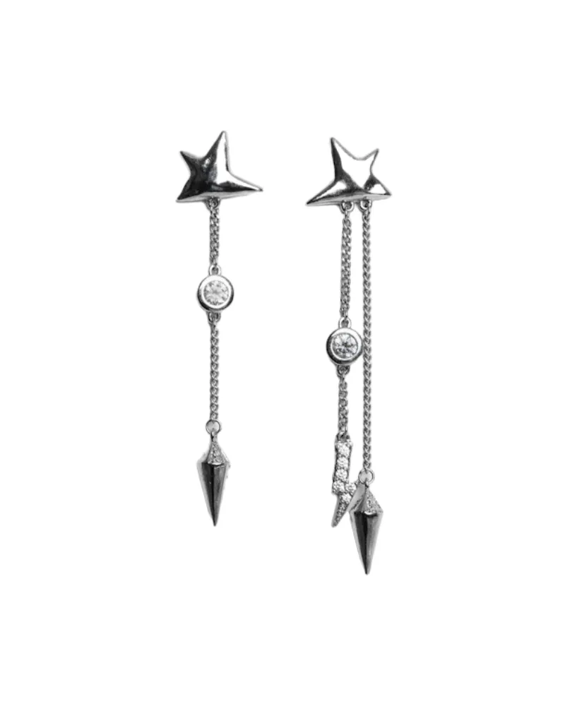 Zadig & Voltaire Rock Star Ohrringe Grau