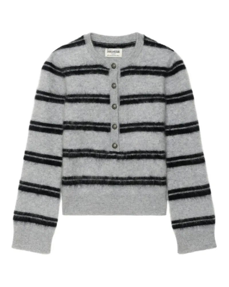 Zadig & Voltaire Mandala Pullover 100% Kaschmir Grau