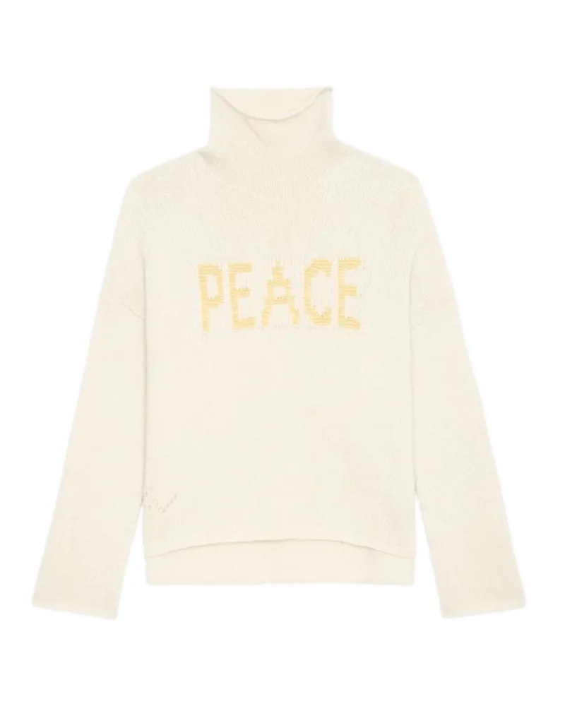 Zadig & Voltaire Pullover Almy 100% Merinowolle Beige