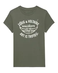 Zadig & Voltaire T-shirt Walk Wappen Wings Grass