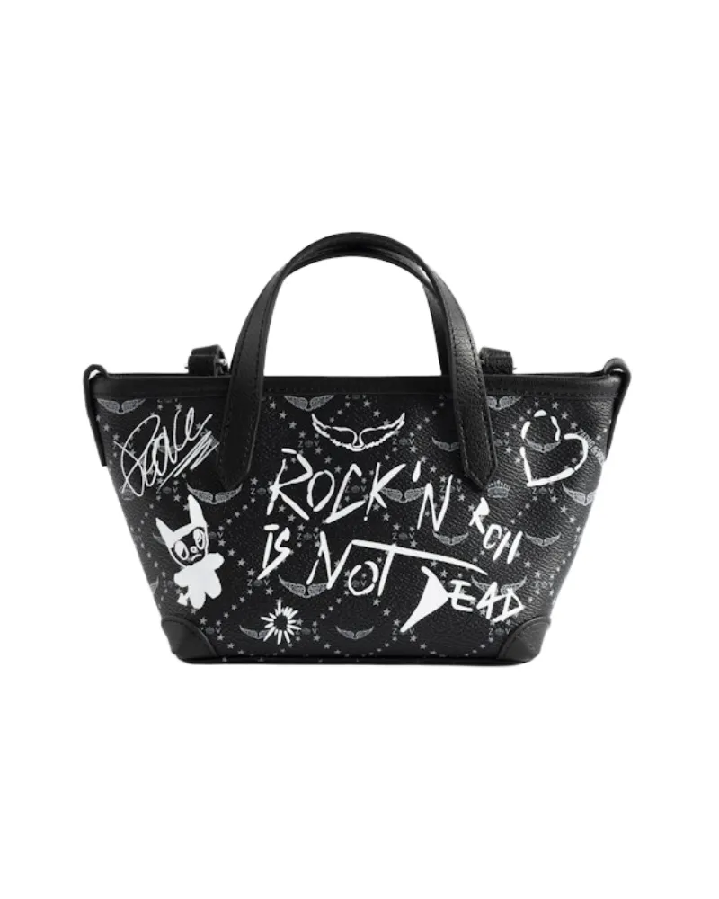 Zadig & Voltaire Z Shopper Nano Rock Tag Tasche Schwarz